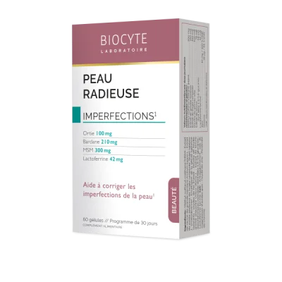 supliment alimentar pentru acnee biocyte peau radieuse 60 capsule