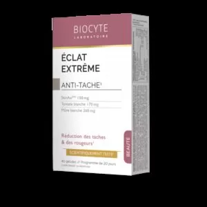 supliment alimentar pentru luminozitatea tenului si reducerea petelor pigmentare biocyte eclat extreme 40 capsule